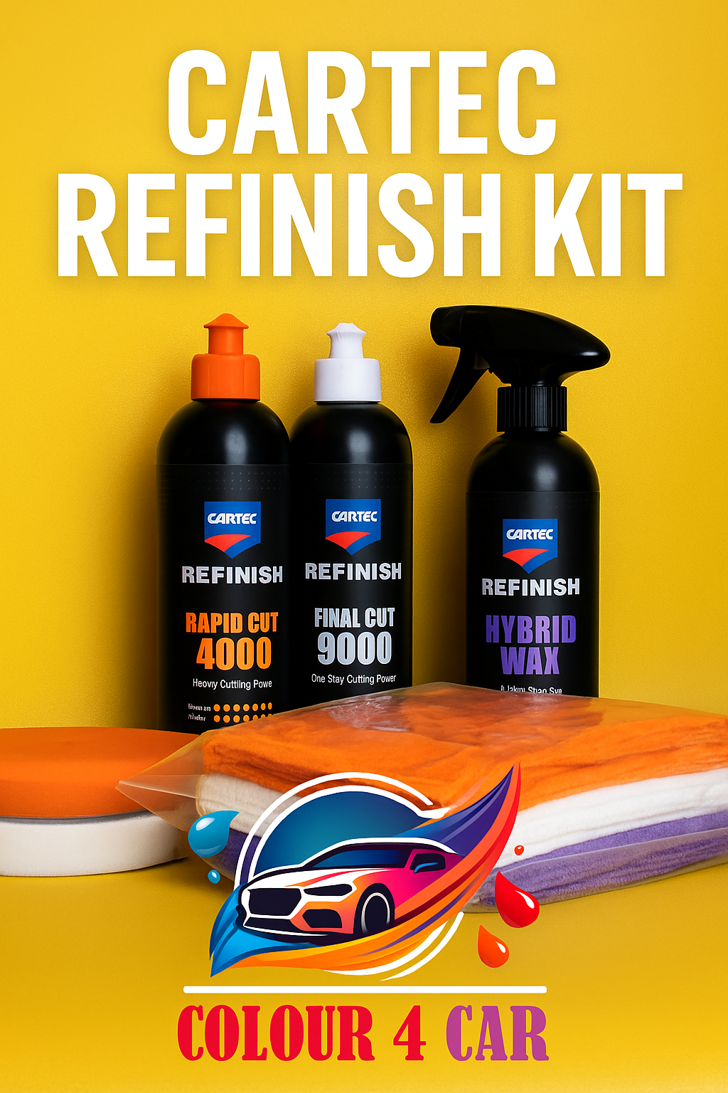 CARTEC Refinish Kit (4000/9000/Hybrid Wax)