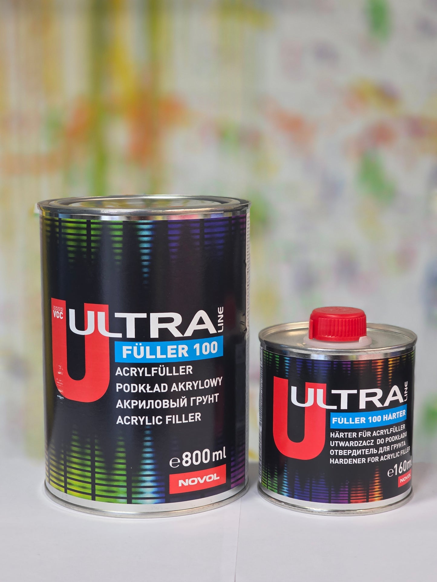 NOVOL ULTRA II LINE Filler 100 Acrylic Primer 5+1 black 0.8L + Hardener 0.16L