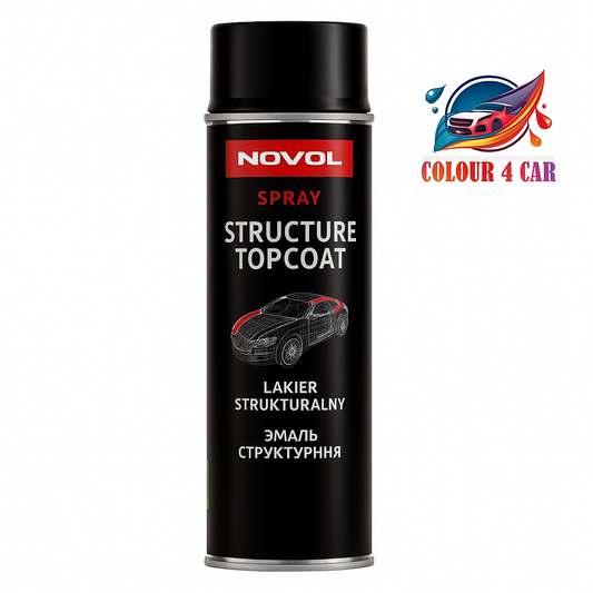 NOVOL spray STRUCTURE TOPCOAT black 500ML