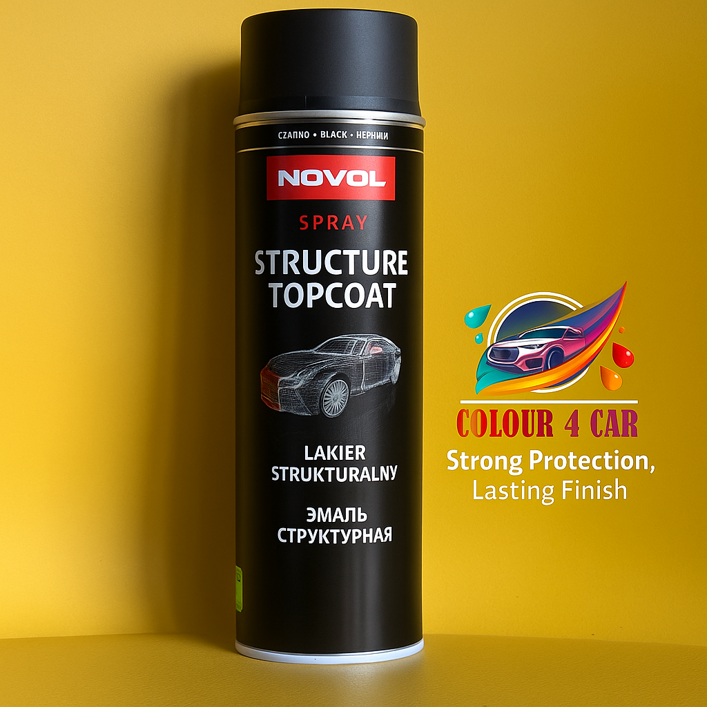 NOVOL spray STRUCTURE TOPCOAT black 500ML