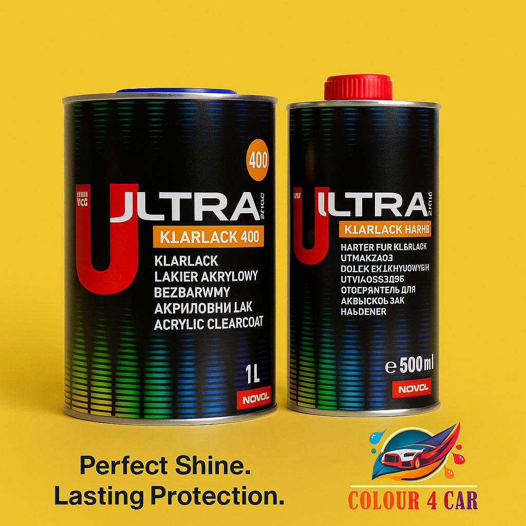 NOVOL ULTRA LINE KLARLACK 400 acrylic clearcoat 1L + HARDENER 0.5L