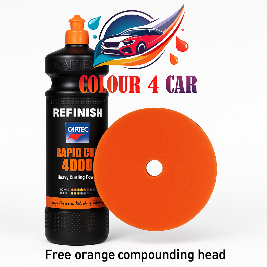 CARTEC RAPID CUT 4000 1KG + FREE ORANGE COMPOUNDING HEAD